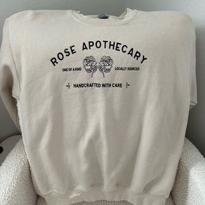 Crew neck sweatshirt rose apothecary